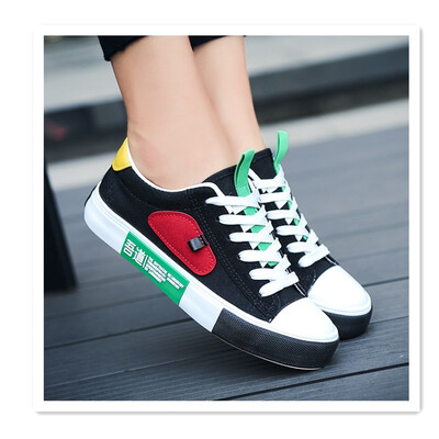 

Autumn new junior high school life canvas shoes Korean version of the trend of sports running shoes retro Hong Kong wind strawberr