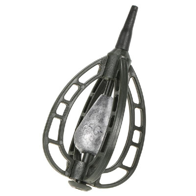 

30g40g45g60g Fishing Bait Cage Inline Method Feeder Basket Fishing Lure Cage Fish Bait Basket Holder Fishing Accessory with Lea