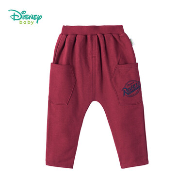 

Disney childrens trousers autumn male baby casual pants fleece sweater cloth harem pants 183K805 wine red 24 months height 90cm