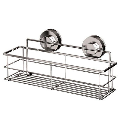 

UpperX STAINLESS STEEL NON-RUST BATHROOM SHOWER SHELF STORAGE SUCTION BASKET CADDY