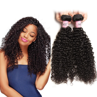 

UNice Hair Icenu Series Malaysian Jerry Curly Hair Weave 3 Bundles