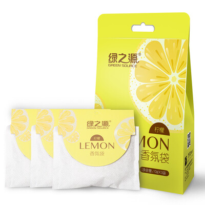 

Green source of lemon fragrance bag wardrobe aromatherapy fragrance indoor essential oil sachet in addition to flavor sachet 10g 6 bags
