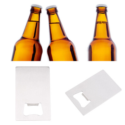 

New Beer Bottle Cap Opener Credit Card Size Stainless Steel Bar Tool Gift