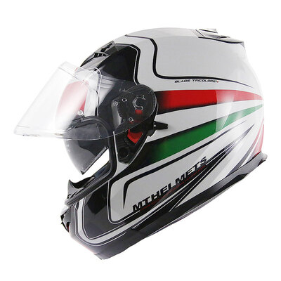 

MT HELMETS 960 double lens motorcycle helmet full cover men&women full face helmet electric car helmet helmet winter personality warm white red green tricolor flag XL code