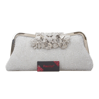 

Fawziya Flower Crystal Bag Soft Clutch Purses For Women Evening