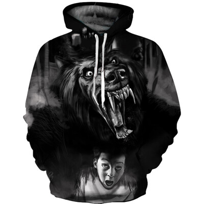 

Mens Hoodie 3D Printed Women Pullover Sweater