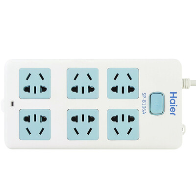 

Haier 6-bit 18 m overload protection master switch socket plug plug board SP-B106A-18
