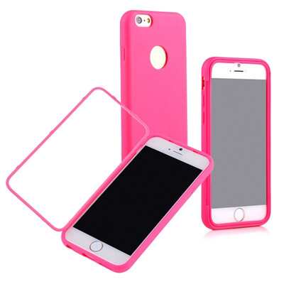 

Shockproof Flip Rugged Hybrid Rubber Hard Case For iPhone6 PLUS ROSE RED