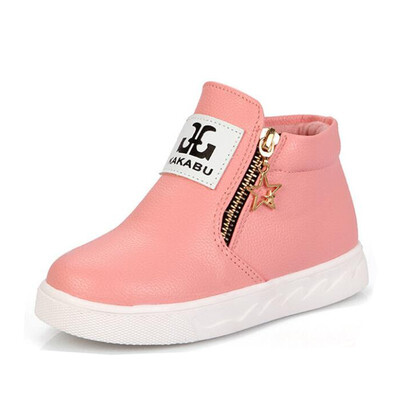 

Autumn Winter brand girls boots fashion new Shoes For girls Top zipper Fringe Girls Boots Fur Thick Warm Martin Childrens Shoes