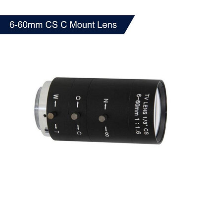 

5-50mm Megapixel Manual Varifocal Lens Manual Zoom CMOS CCD 13" CCTV Lens IR CS Mount for CCTV Security Camera No IR Filter