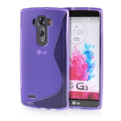 

MOONCASE S - Line Soft Flexible Silicone Gel TPU Skin Shell Back ЧЕХОЛ ДЛЯ LG G Flex 2 Purple