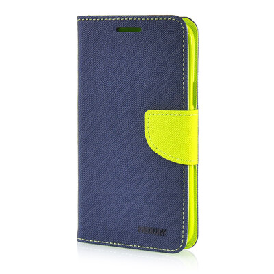 

MOONCASE Leather Side Flip Wallet Card Slot Pouch Stand Case Cover for Samsung Galaxy Grand 3 / Grand Max G7200 Sapphire