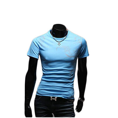 Zogaa Mens T-shirt Fashion Printing Short Sleeve