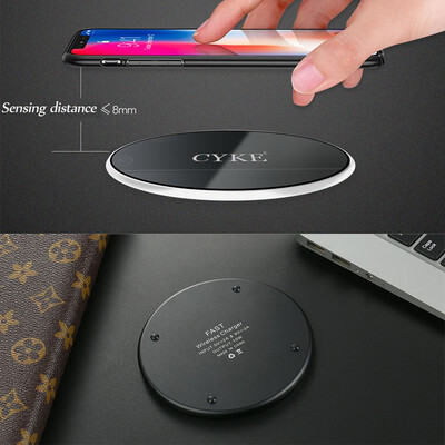 

Applicable to Samsung Apple iphoneX mobile phone smart fast charge ultra-thin mirror universal wireless charger