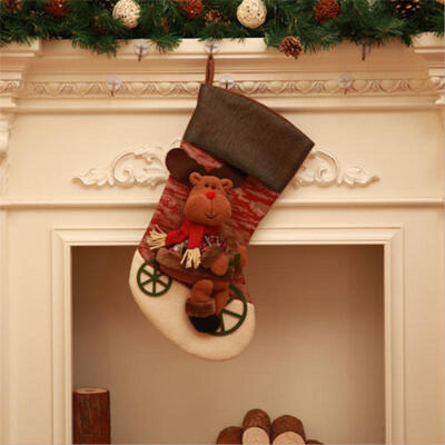 

Personalised Embroidered Xmas Stocking Luxury Sack Santa Deluxe Christmas