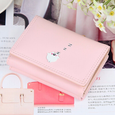 

Wallet Girls Short Version Multi-function Korean Version 2018 Bo Han Version Chao Personality Short Sequin Folding 20 Simple