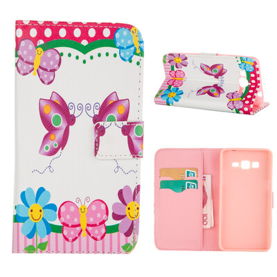 

MOONCASE ЧЕХОЛ ДЛЯ Samsung Galaxy Grand Prime G530 Flip Leather Foldable Stand Feature [Pattern series] /a14