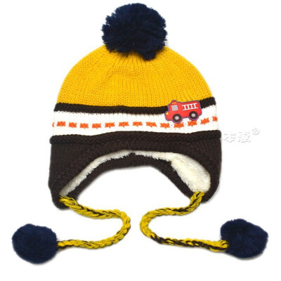 

Buebos Ninos 2015 New Super Cute Car Cashmere Ear Warmer Baby Kids Boye Girls Knitted Beanie Hat