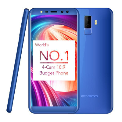 

LEAGOO M9 Mobile Phone Fingerprint 55-Inch HD 1280 640p Android 70 2GB16GB WiFi GPS 3G WCDMA