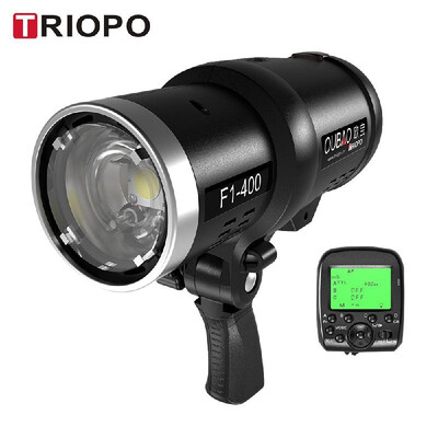 

TRIOPO Oubao F1-400 400W 18000s High Speed Sync Outdoor Flash Strobe Light 24G Wireless Q System Dual TTLi-TTL And E-TTL 5600K