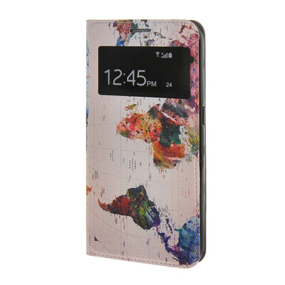 

MOONCASE Case for Samsung Galaxy S6 Slim Flip Leather Wallet Card and Kickstand Case Cover / a12