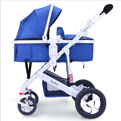 

High landscape baby strollers can sit or lie down&fold up four wheel baby strollers shock absorbing aluminum alloy baby stroll
