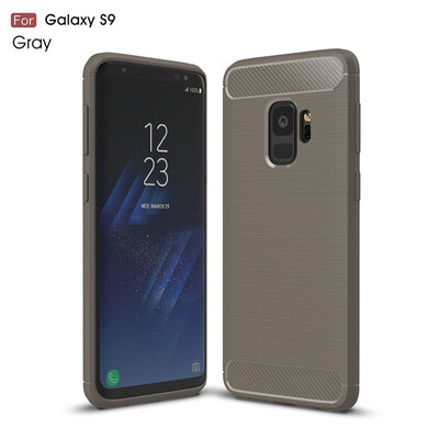 

For Samsung Galaxy S9 Carbon Fiber Phone Cases Soft TPU Anti-Knock Cover For Samsung Galaxy S9 plus Case