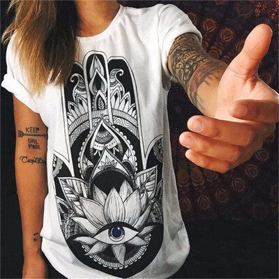 

Harajuku Tumblr Clothing T-shirts Print Punk Rock Fashion Graphic Tees Women T Shirt