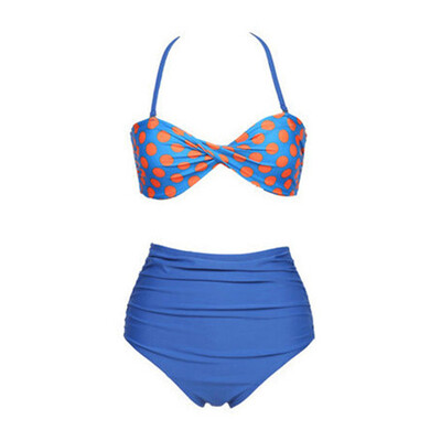 

Women'S Polka Dot Bikini Bra-Style SwimSuit Cover WaS Thin Belly SwimSuit