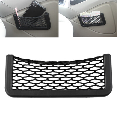 

Auto Vehicle Car Storage Mesh String Bag Pocket Holder For Cell phone Gadget