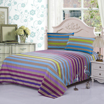 

Сclassics Strips Microfiber Sheet Set Flat Sheet Pillowcases Single Double Size