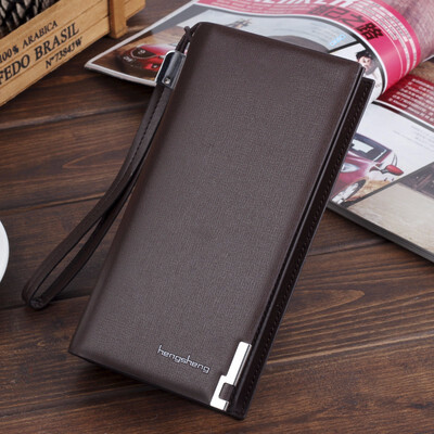 

Mens long wallet youth business retro wallet simple European trend wallet
