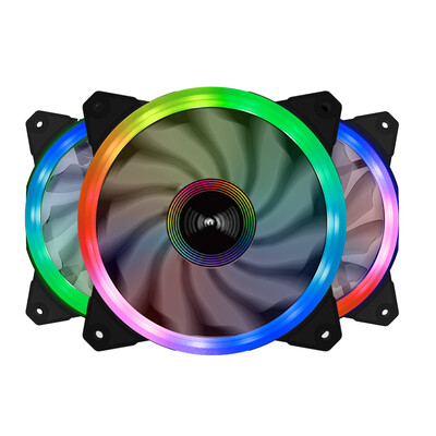 

Great Wall Colorful RGB package computer chassis fan one for three RGB dimming speed damping pad gift 4 screws custom 7pin interface
