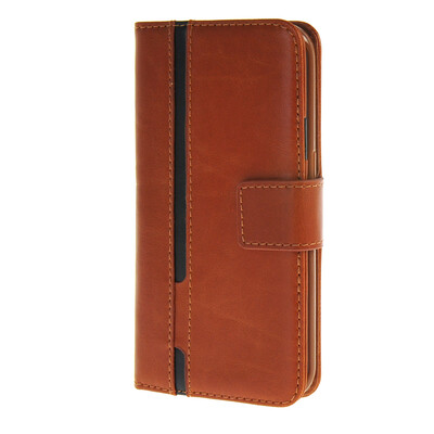 

MOONCASE Senior Leather Flip Wallet Card Slot Bracket Back чехол для Cover Samsung Galaxy S6 Edge браун