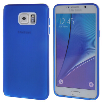 

MOONCASE Samsung Galaxy Note 5 ЧЕХОЛ ДЛЯ Flexible Soft Silicone Gel TPU Skin Protective Blue