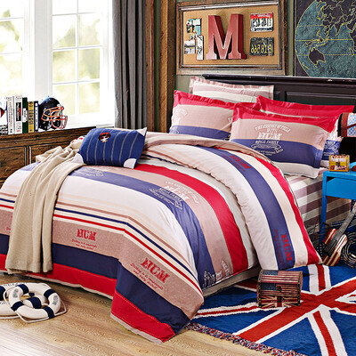 

SHENGWEI cotton bed set/bed kit (duvet cover/fitted sheet/pillow case)