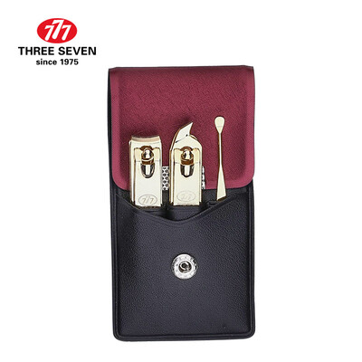 

777 THREE SEVEN nail clipper set nail clippers personal care repair capacity combination set of 3 TS-78G red import