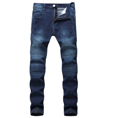 

Men Jeans Stretch Runway Slim Racer Biker Demin Jeans Hiphop Skinny Jeans Pants For Men