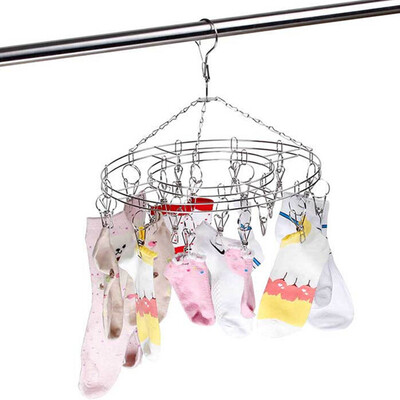 

Mercures stainless steel round drying rack 20 clips clip