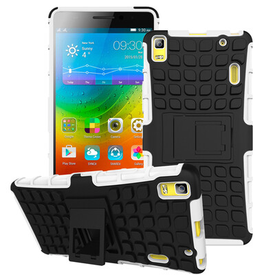 

MOONCASE Lenovo K3 Note шин Текстура Hybrid Kickstand PC + TPU Полное Прочный защитный 2 в 1 Чехол для Lenovo K3 Note [A7000] (5.5")