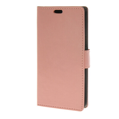 

MOONCASE Smooth Skin PU Leather Case Wallet Flip Card Stand Back Cover for Samsung Galaxy J7 Pink