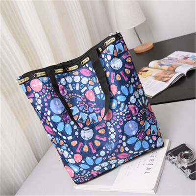 

ZHANAO new womens bag canvas shoulder bag Europe&large capacity shopping bag folding shoulder bag