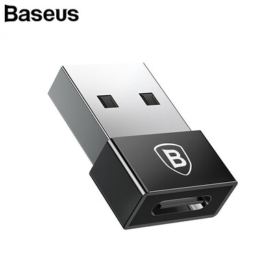 

Baseus USB Male to Type C Female Cable OTG AdapterMini cable adapter for Cpmputer Android Phone Daily Data cable adater