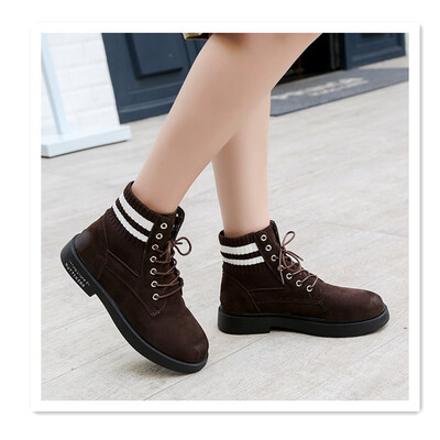 

Autumn&winter new skinning Martin boots fashion England dirty head boots short tube wild wool tie student mouth casual boots f