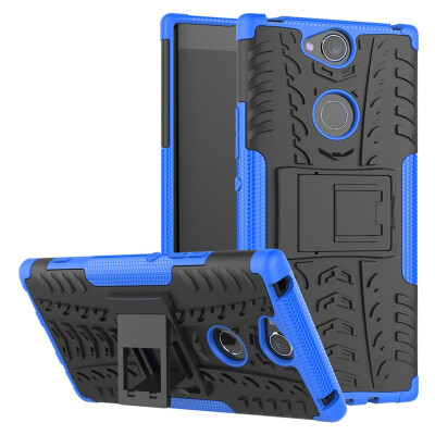 

Fecoprior Case for Sony Xperia XA2 Plus Back Cover Stand Silicon TPU PC Armor Heavy Rugged Phone Celulars Fundas Coque