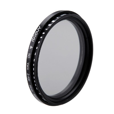 

Andoer 49mm ND Fader Neutral Density Adjustable ND2 to ND400 Variable Filter for Canon Nikon DSLR Camera