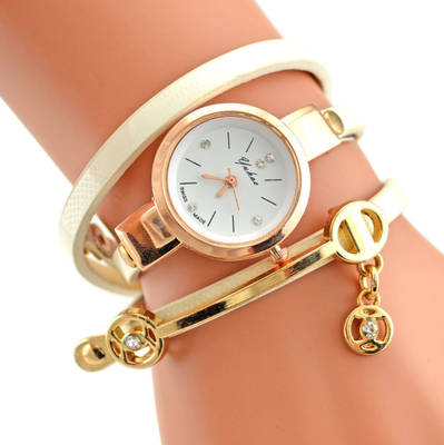 

New stylish beauty watch strap Dial with drill strap&bracelet watch high quality female Watch