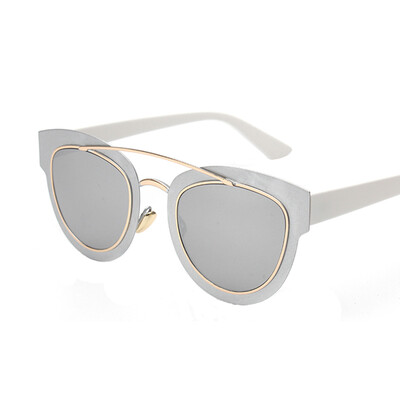

FEIDU 2016 Fashion So Real Cat Eye Sunglasses Women Brand Designer Vintage Metal Sun Glasses For Women Gafas De Sol