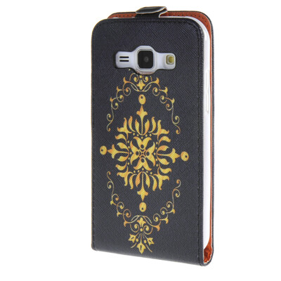 

MOONCASE for Samsung Galaxy J1 Case Leather Bottom Flip Pouch Case Cover [Pattern series] /a04