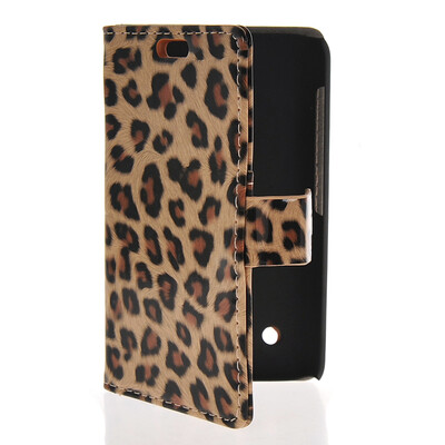 

MOONCASE Slim Leather Side Flip Wallet Card Slot Pouch Stand Back чехол для Nokia Lumia 530 Leopard